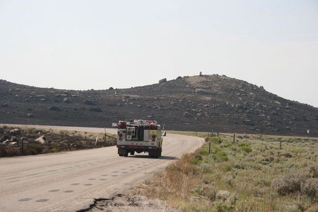 Lakeside Lodge road. Photo by Dawn Ballou, Pinedale Online.