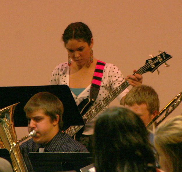 Morgan Holz on Guitar. Photo by Pam McCulloch, Pinedale Online.