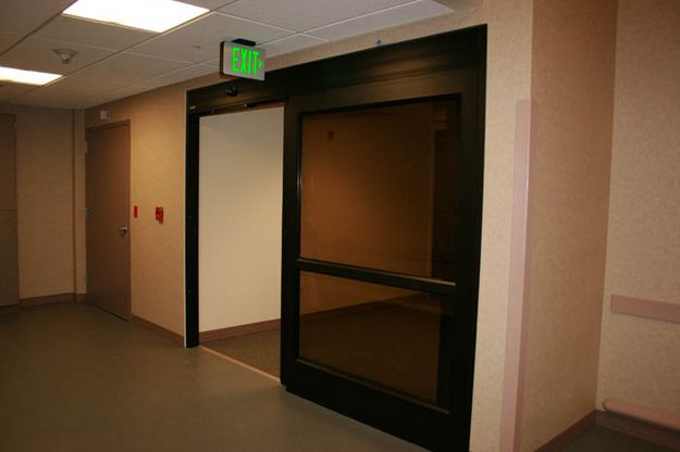 Emergency Room Door. Photo by Dawn Ballou, Pinedale Online.