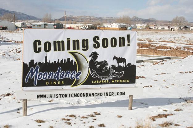 Coming Soon Banner. Photo by Dawn Ballou, Pinedale Online.