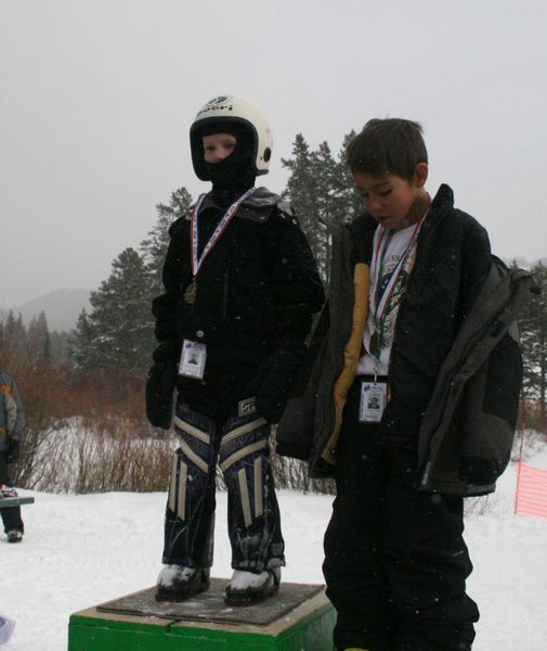 1st-2nd Grade Male Skiers. Photo by Pam McCulloch.