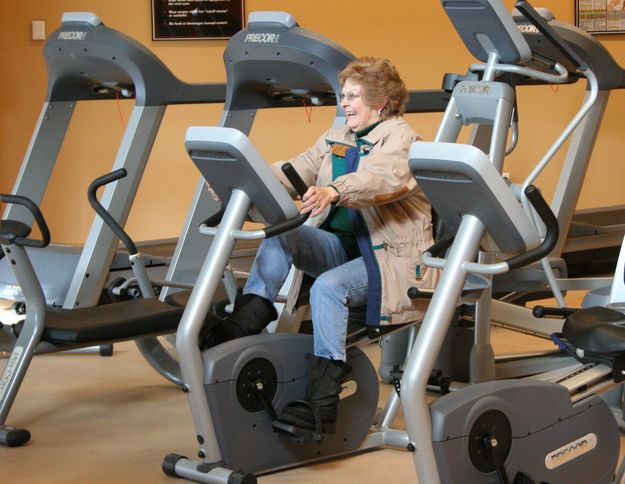 Exercise Equipment. Photo by Clint Gilchrist, Pinedale Online.