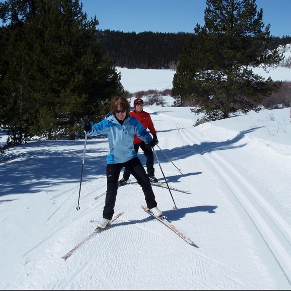 Climbing Moose Ridge. Photo by Bob Barrett,  Pinedale Ski Education Foundation.