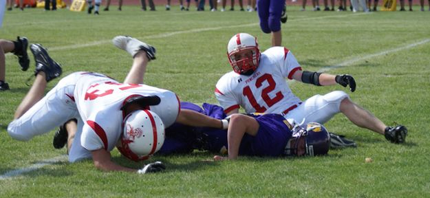 Tackle. Photo by Cat Urbigkit, Pinedale Online.