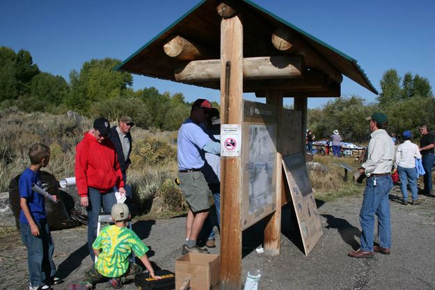 New Interpretive Signs. Photo by Mindi Crabb.