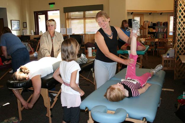 Massages. Photo by Dawn Ballou, Pinedale Online.