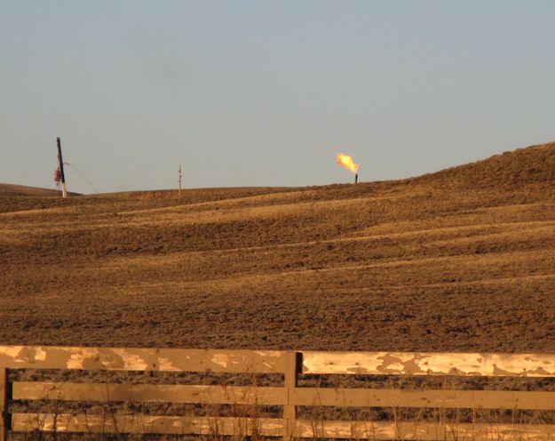 Flaring Oct 28. Photo by Michael Kramer.