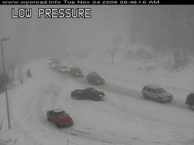 Teton Pass. Photo by WYDOT webcam.