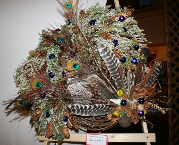 Julie's Wreath. Photo by Dawn Ballou, Pinedale Online.