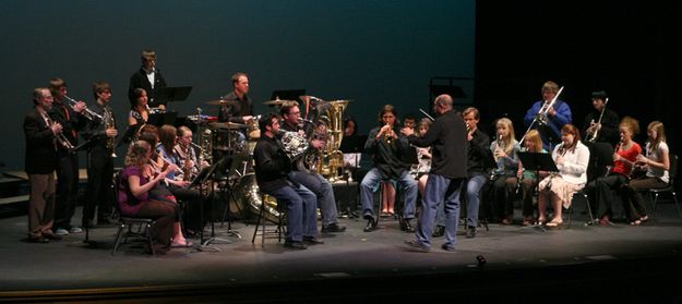 Pinedale High School Band. Photo by Pam McCulloch, Pinedale Online.