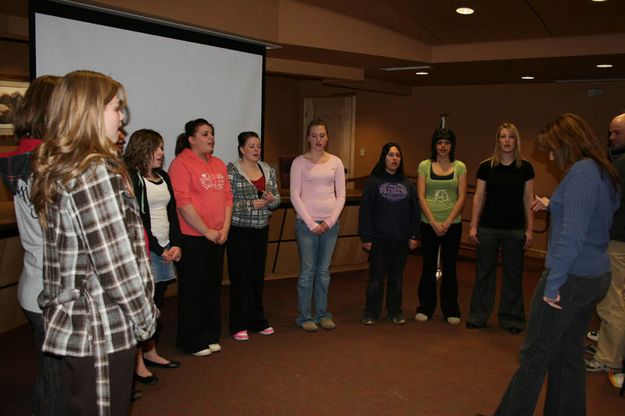 BP High School Singers. Photo by Dawn Ballou, Pinedale Online.