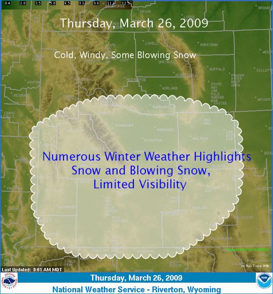 Winter in Wyoming. Photo by National Weather Service.