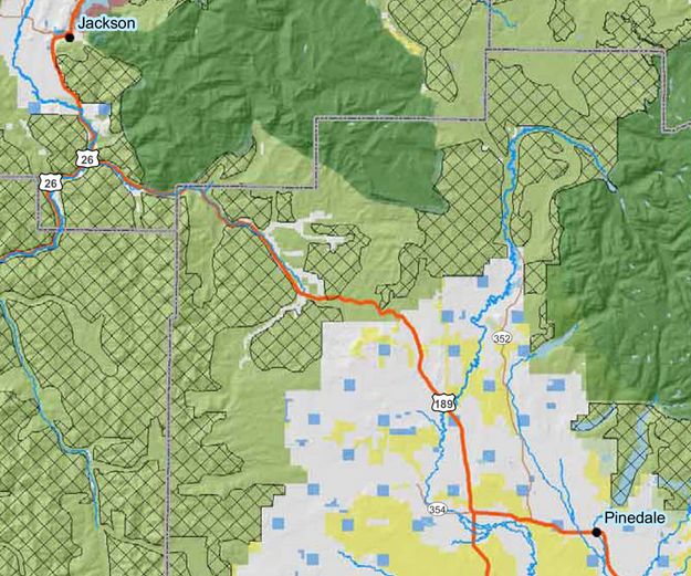 Pinedale to Jackson. Photo by Ecosystem Research Group.