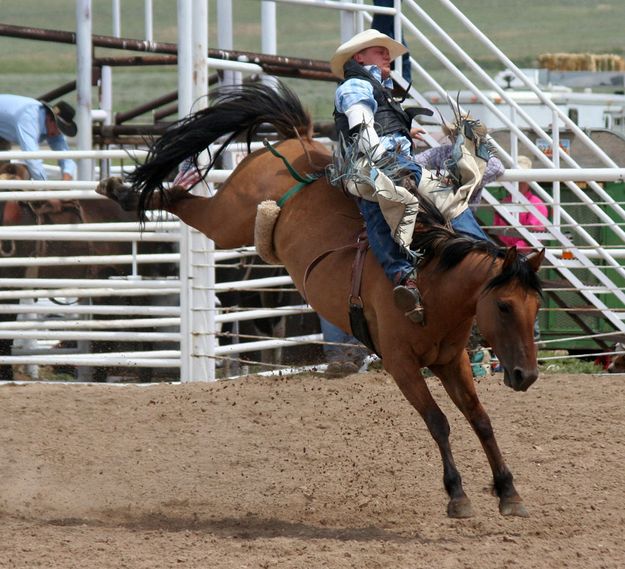 Bareback Ride. Photo by Cliint Gilchrist. Pinedale Online.