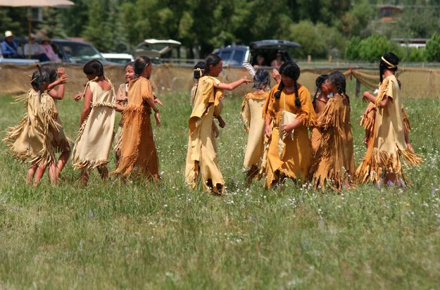 Shoshone Dance. Photo by Clint Gilchrist, Pinedale Online.