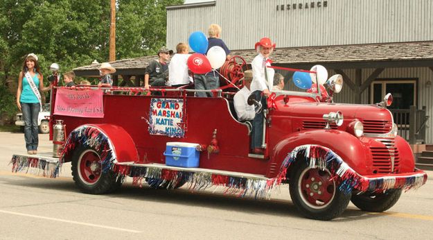 Grand Marshall - Katie King. Photo by Dawn Ballou, Pinedale Online.