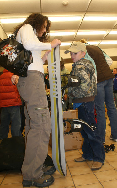 Snowboards. Photo by Pam McCulloch, Pinedale Online.