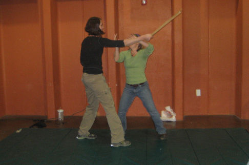 Defense Demo. Photo by Pam McCulloch, Pinedale Online.