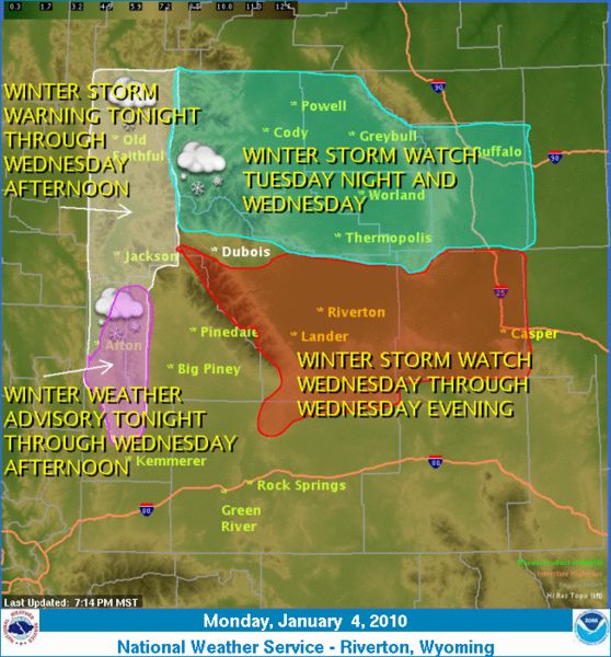 Weather Advisory. Photo by National Weather Service.