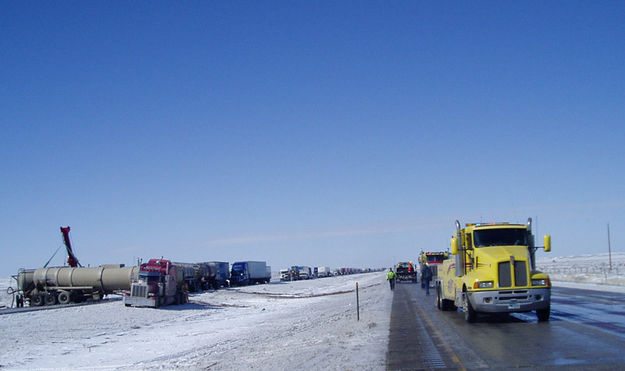 Interstate at a Stop. Photo by Wyoming Department of Transportation.