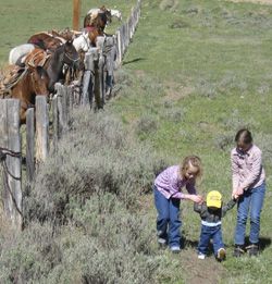 Littlest cowgirl. Photo by Joy Ufford, Sublette Examiner.