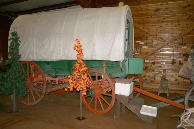 Sheep Wagon. Photo by Dawn Ballou, Pinedale Online.