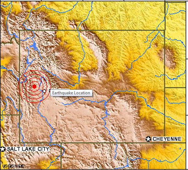 Quake Map. Photo by USGS.