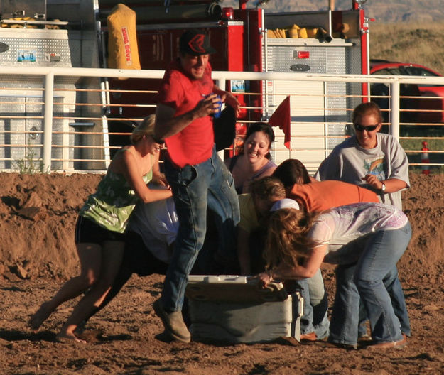 Frozen t-shirt balls. Photo by Dawn Ballou, Pinedale Online.