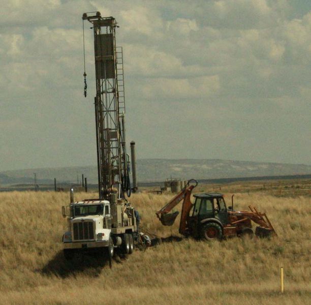 Drill truck. Photo by Dawn Ballou, Pinedale Online.