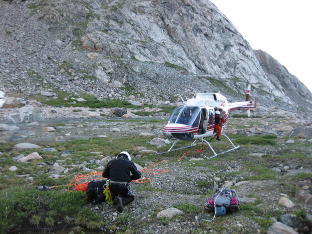 Rescue helicopter. Photo by Tip Top Search and Rescue.