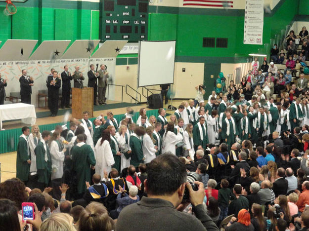 Graduated. Photo by Bob Rule, KPIN 101.1 FM Radio.