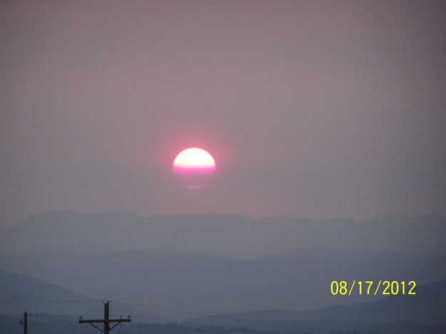 Orange fireball. Photo by Ray Pape.