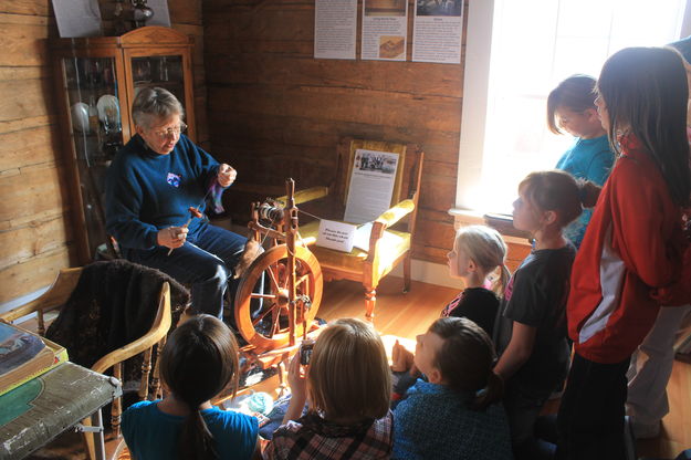 Spinning. Photo by Dawn Ballou, Pinedale Online.