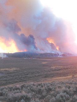 Chall Creek fire. Photo by Derek Zitt.