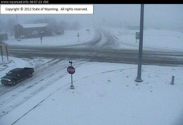 Fog in Farson. Photo by Wyoming Department of Transportation.