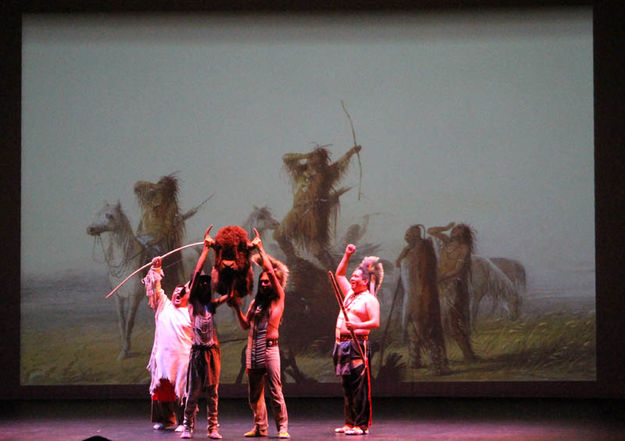 Killing the Buffalo. Photo by Pinedale Online.