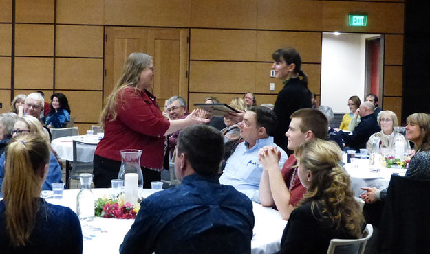 Award recognition. Photo by Dawn Ballou, Pinedale Online.