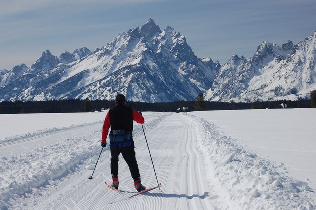 Winter X-C Skiing. Photo by Jackie Skaggs, Grand Teton National Park.