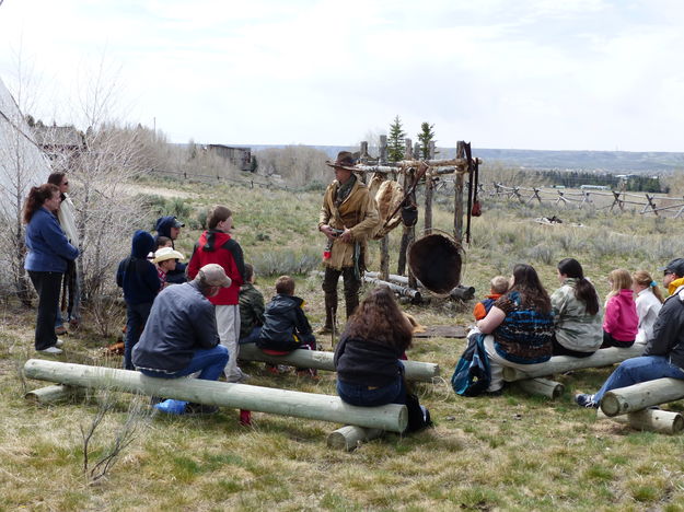 At the Beaver Press. Photo by Dawn Ballou, Pinedale Online.