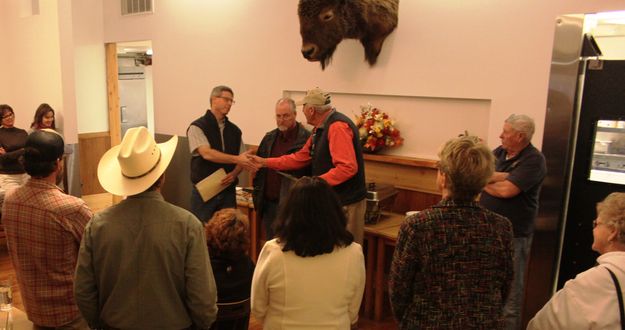 Award presentation. Photo by Pinedale Travel & Tourism.