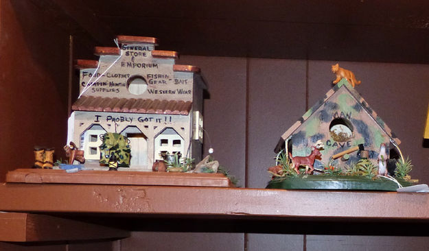 Bird houses. Photo by Dawn Ballou, Pinedale Online.