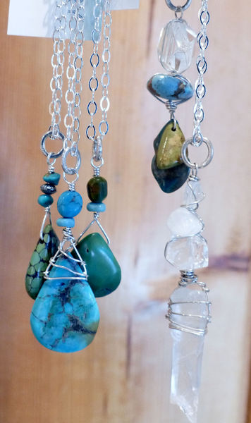 Necklaces. Photo by Dawn Ballou, Pinedale Online.