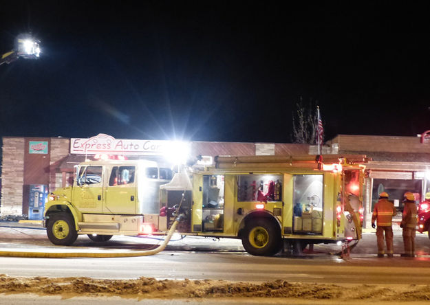 Pinedale Fire. Photo by Dawn Ballou, Pinedale Online.