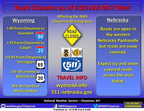 Sorry, Wyoming closed. Photo by National Weather Service.