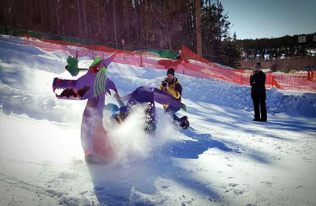 Photographer Gets Tail Whipped. Photo by Andrew Adkins.