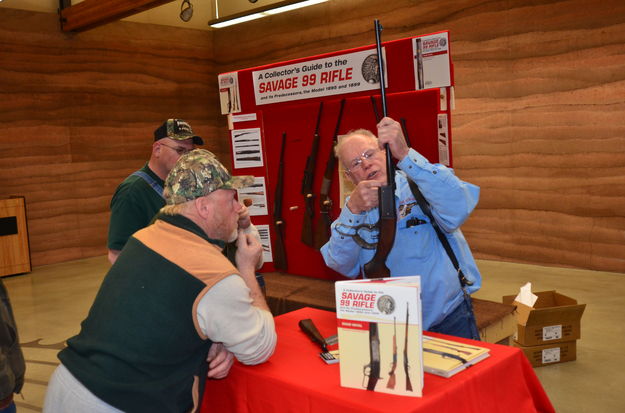 Author talk. Photo by Terry Allen, Pinedale Online.