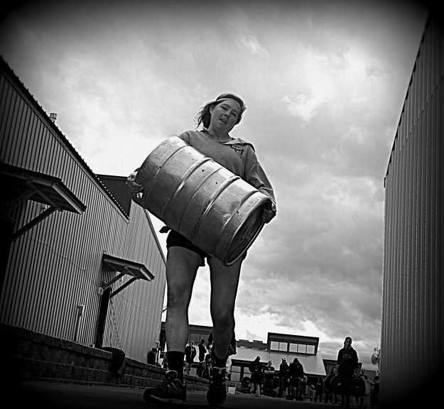 Keg and Clouds. Photo by Terry Allen.