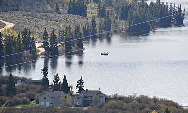 Sonar Search of Lake. Photo by Terry Allen, Pinedale Online!.