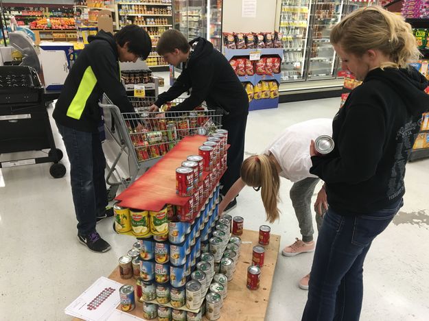 Putting it together. Photo by Natalie Collins, Pinedale High School.