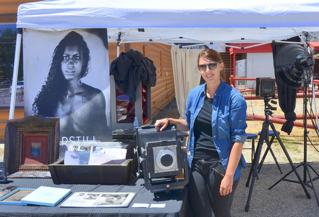 Sylvia, TinType Photographer. Photo by Terry Allen.